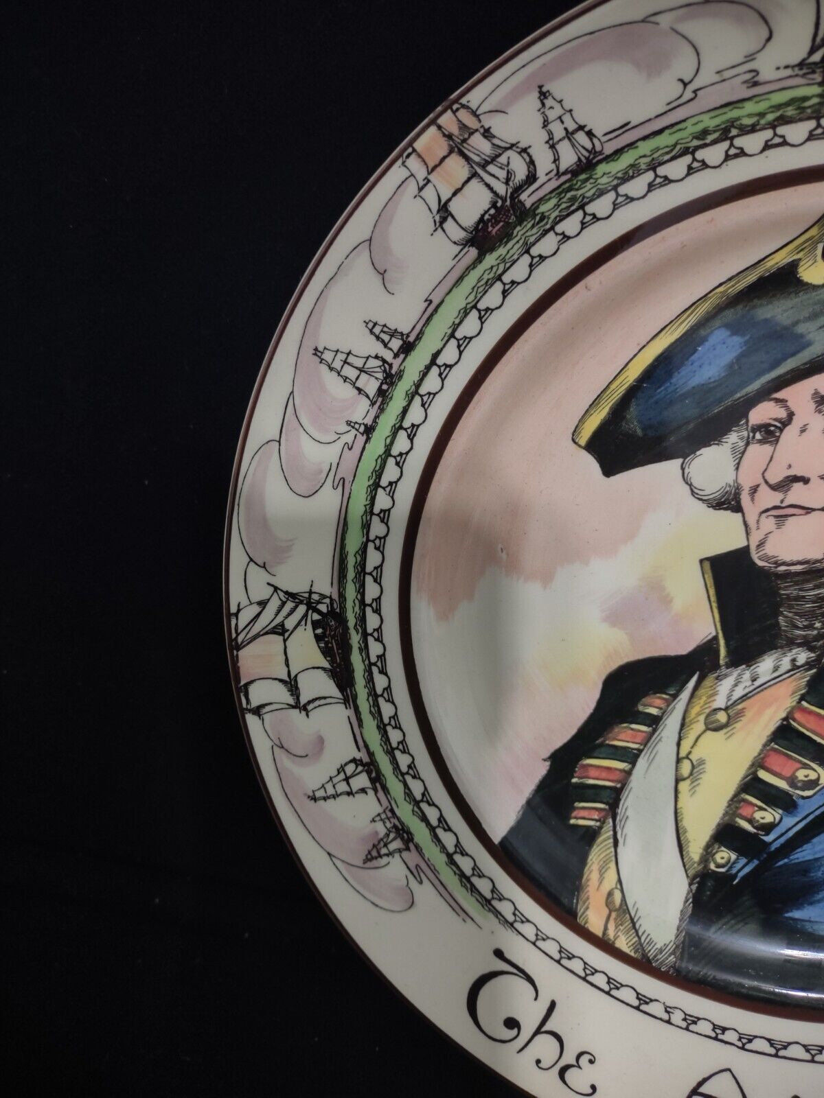 079 Vintage Collectible Royal Doulton The Admiral Plate 10-1/2"