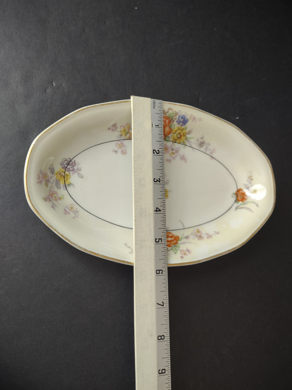 French Chic Haviland Limoges Yellow Jewel Small Serving Platter Floral (lot 818)