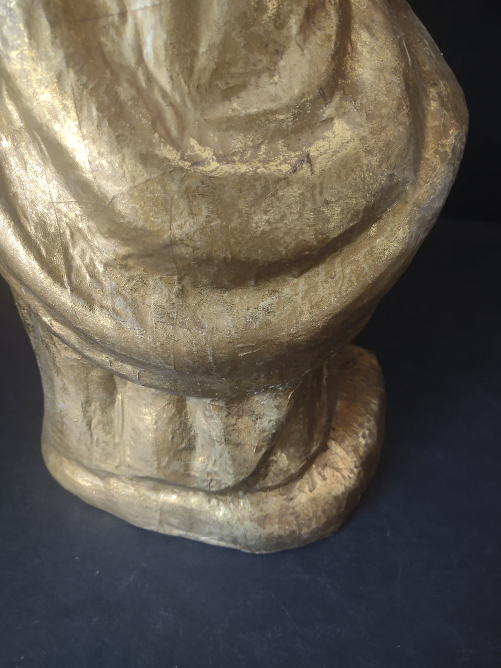 Christmas Paper Mache Shepard Nativity Golden Color 22" (lot 2184)