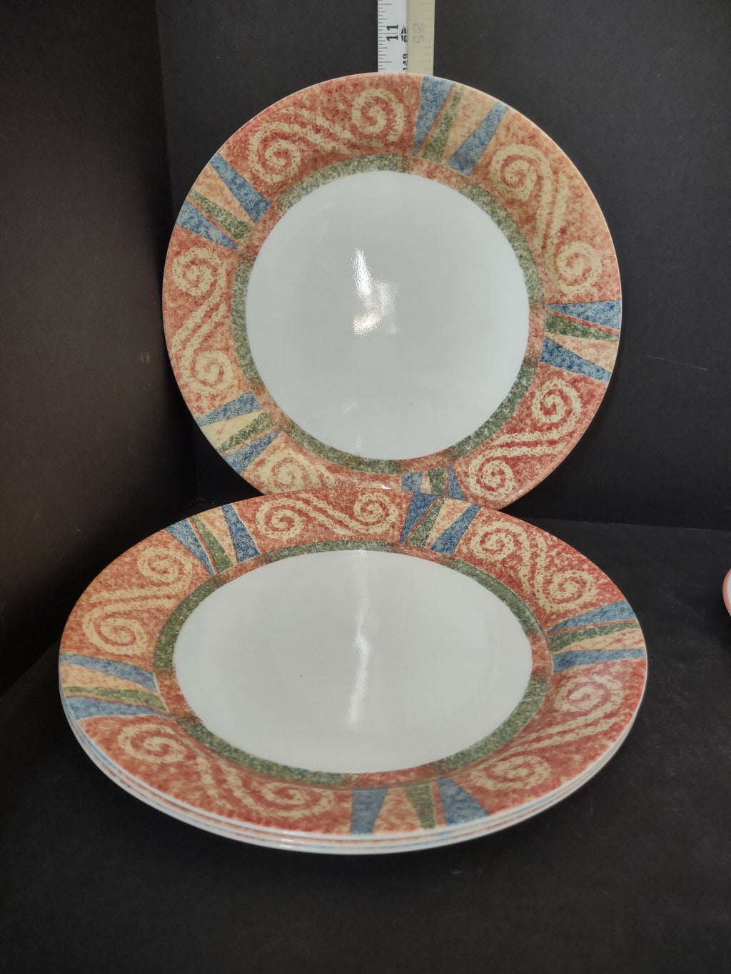 Corelle Sand Art 20 pc Set for 4 Dinner Salad Plate Soup Bowl Mug (lot 2948t)