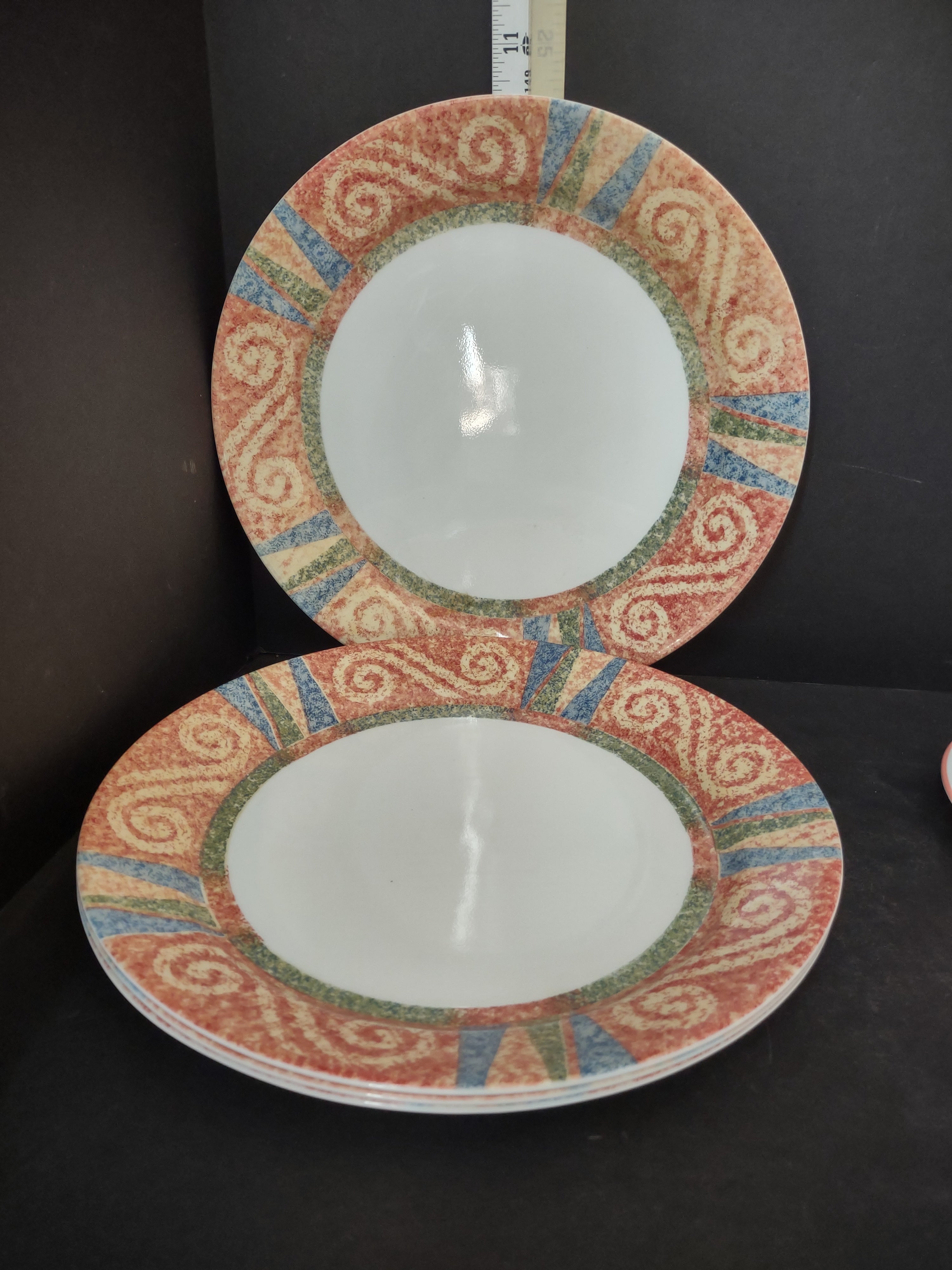 Corelle Sand Art 20 pc Set for 4 Dinner Salad Plate Soup Bowl Mug (lot 2948t)