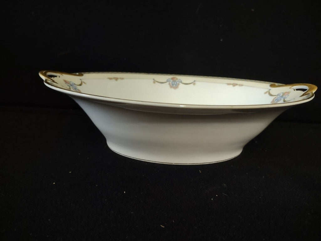 Noritake Laureate Oval Vegetable Serving Dish Gold Trim (lot 303)