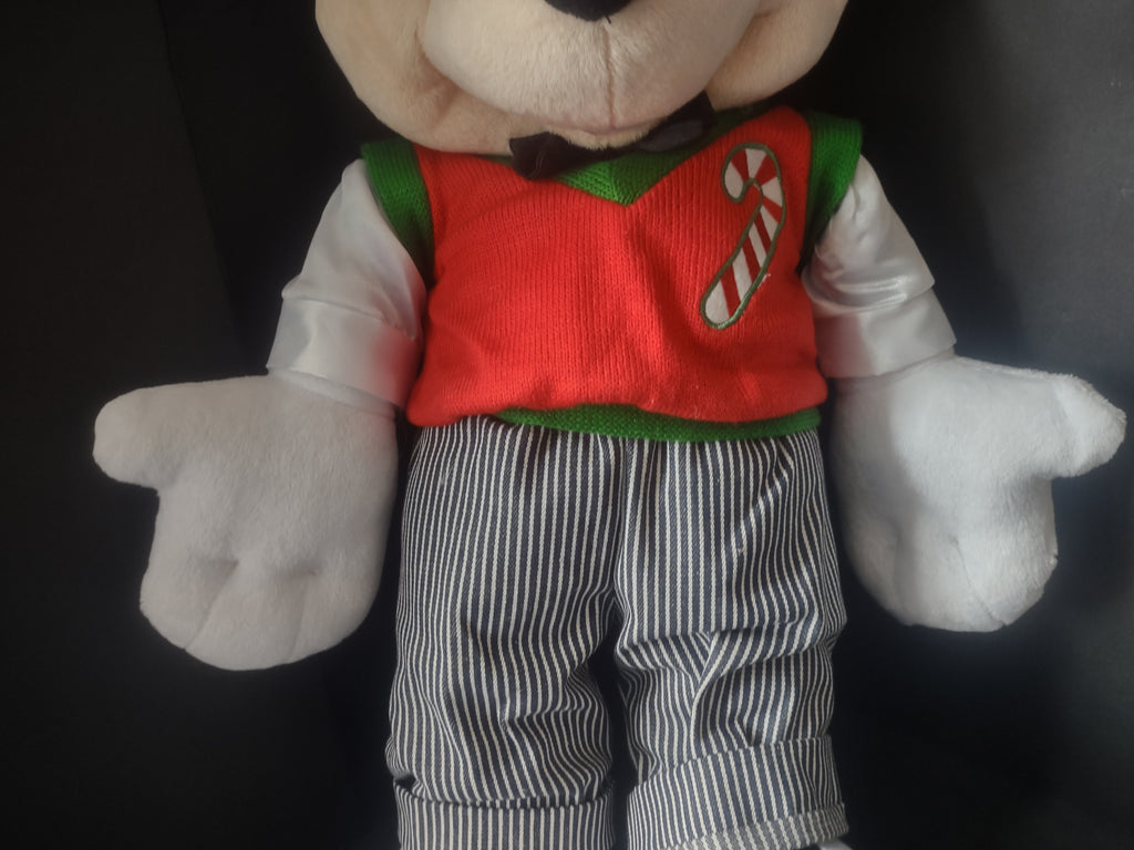 Mickey Mouse Christmas Disney Plush Standing Porch Greeter Gemmy 22" (lot 2605j)