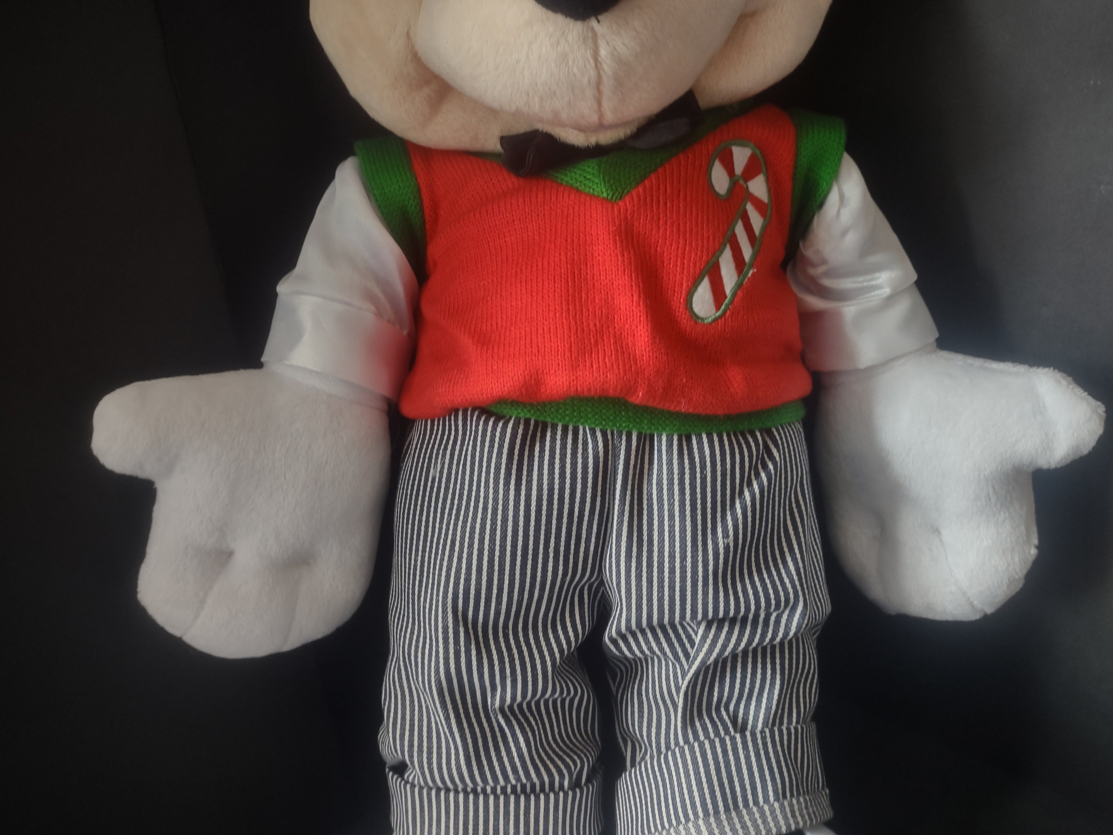 Mickey Mouse Christmas Disney Plush Standing Porch Greeter Gemmy 22" (lot 2605j)