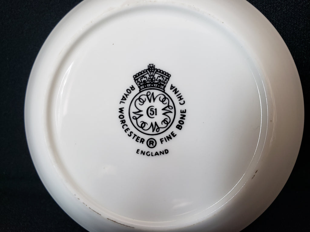 Vintage Royal Worcester Spring Flower Coaster Fine China Small Dish 4" (lot 2067)