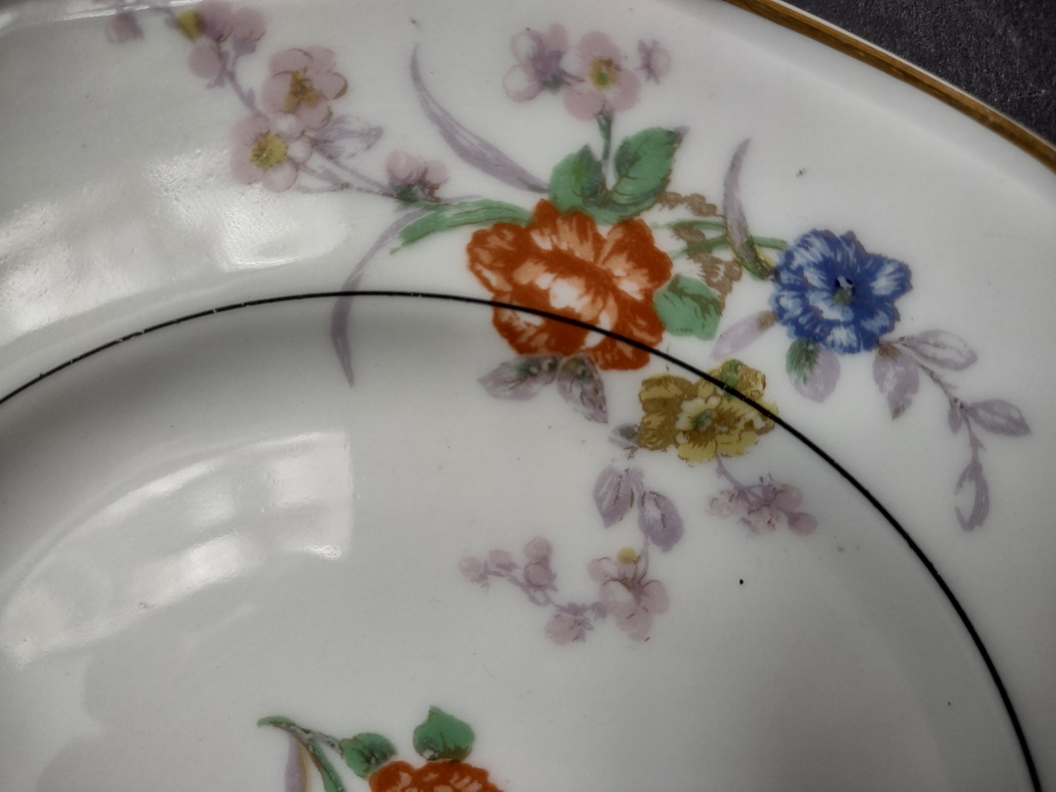 Vintage French Chic Haviland Limoges White Jewel Dessert Plate Floral (lot 804)