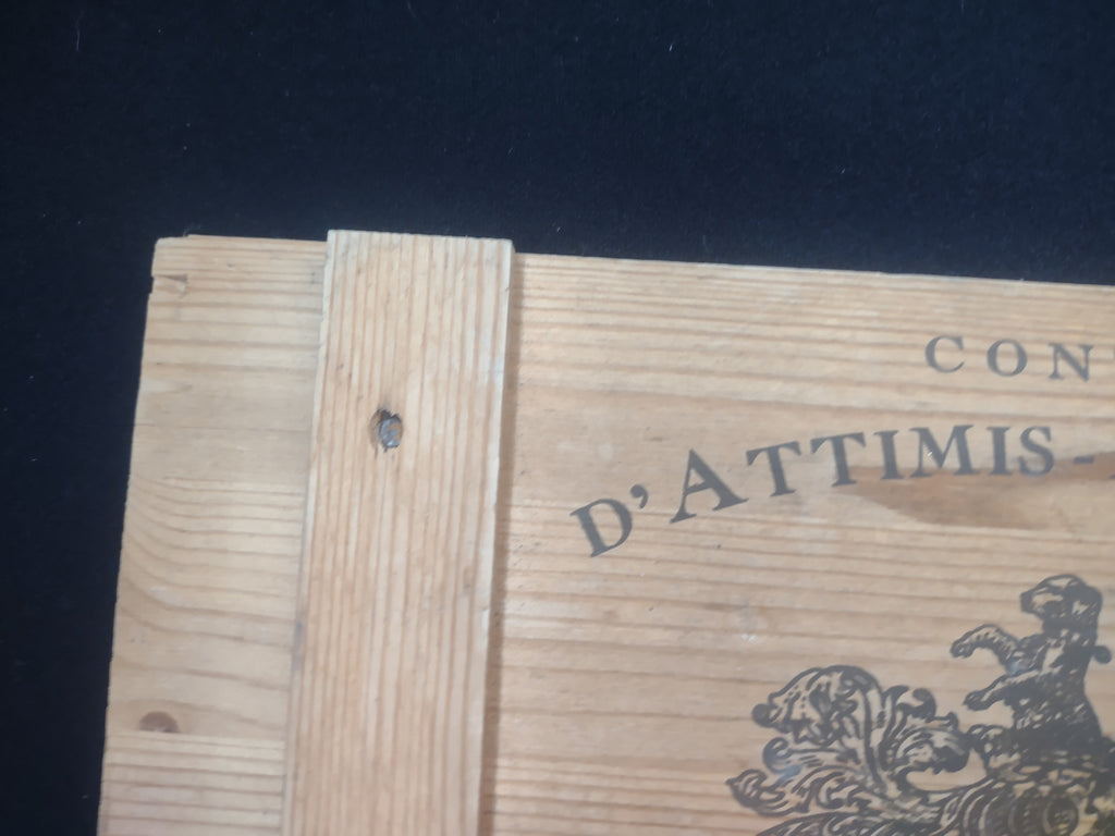 Conte d'Attimis-Maniago Wooden Wine Sign Wall Art 13"x 10-1/2"(lot 2660c)