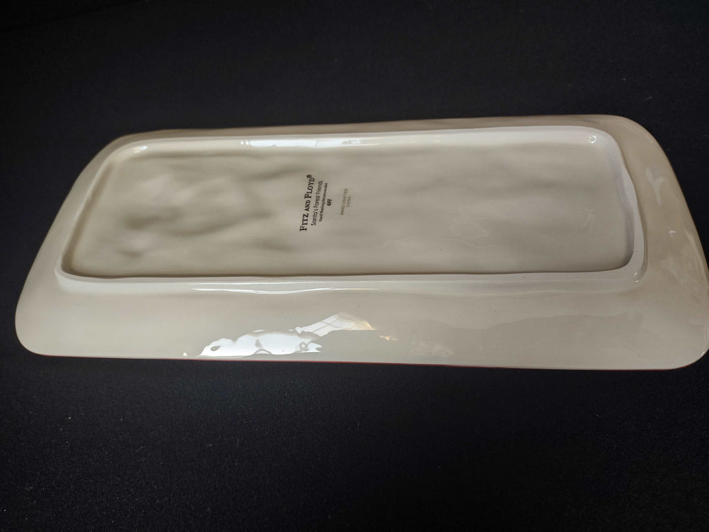 Fitz and Floyd Santa's Forest Friends Christmas Serving Tray (lot 1527)