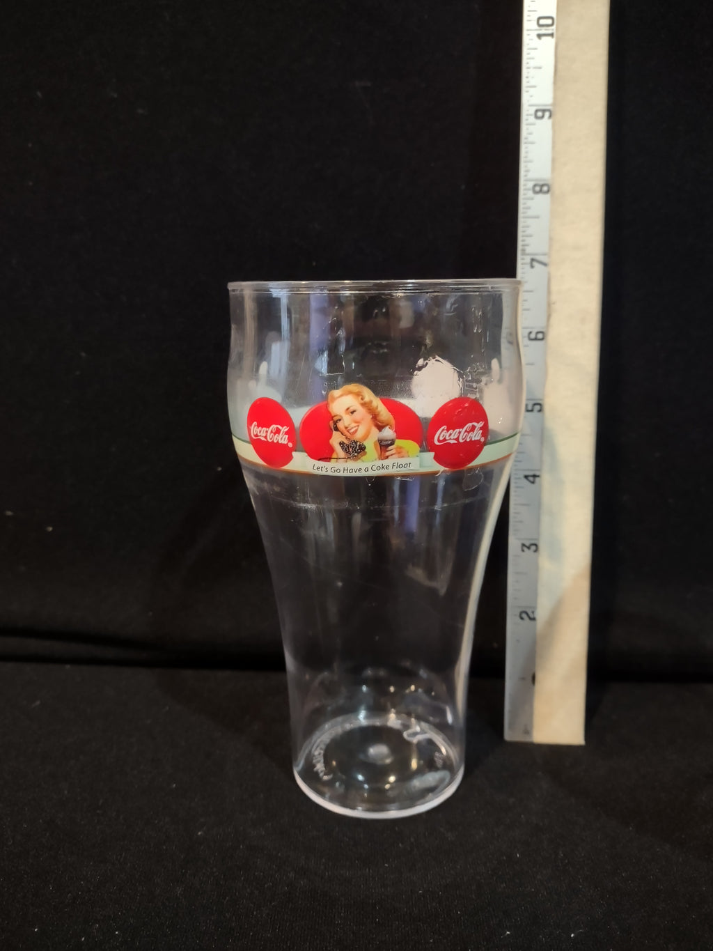 Vintage Coca-Cola Plastic Drinking Glass x 3 (lot 5414)