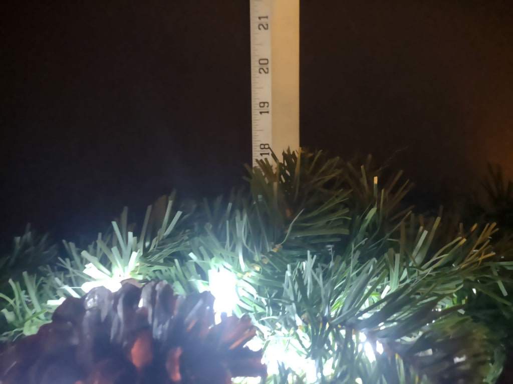 Vintage Artificial Christmas Wreath 18" Light Up Plug-in (lot 1180)