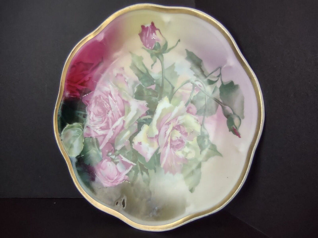 Vintage Germany Bavaria Mignon La France Pink Rose Cabinet Plate (lot 714)