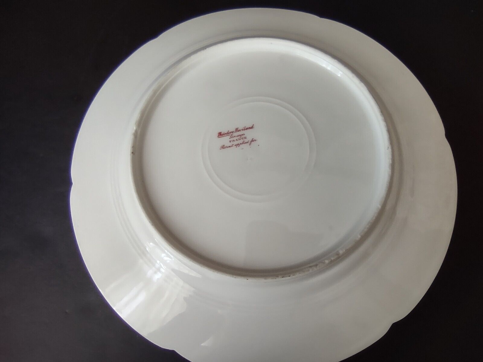 Haviland Limoges France Dinner Luncheon Plate Serving Platter Rose (lot 742)
