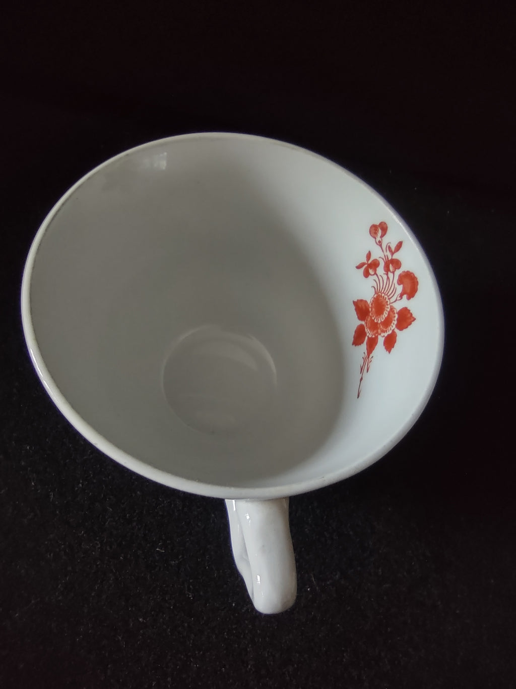 Vintage Spode Teacup Saucer Gloucester Red Fine Stone Countryside (Lot 5793)