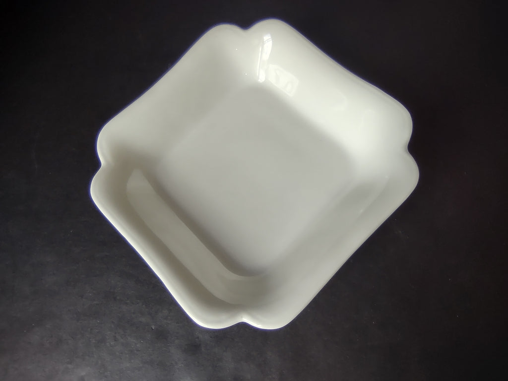 Haviland France Limoges Small Square Bowl 5-1/4" Plain White (lot 1016)