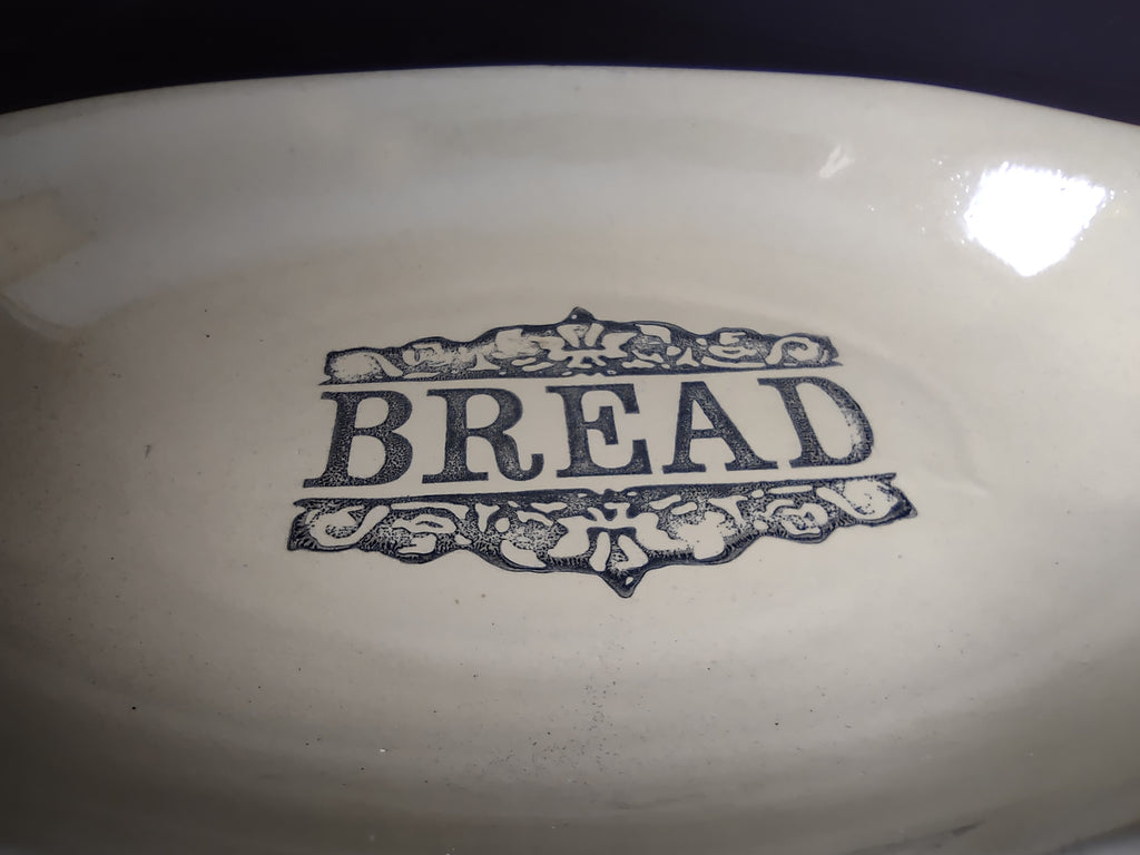 Vintage Moira Pottery Ironstone England Bread Tray Platter Small CHIP (lot 5660)