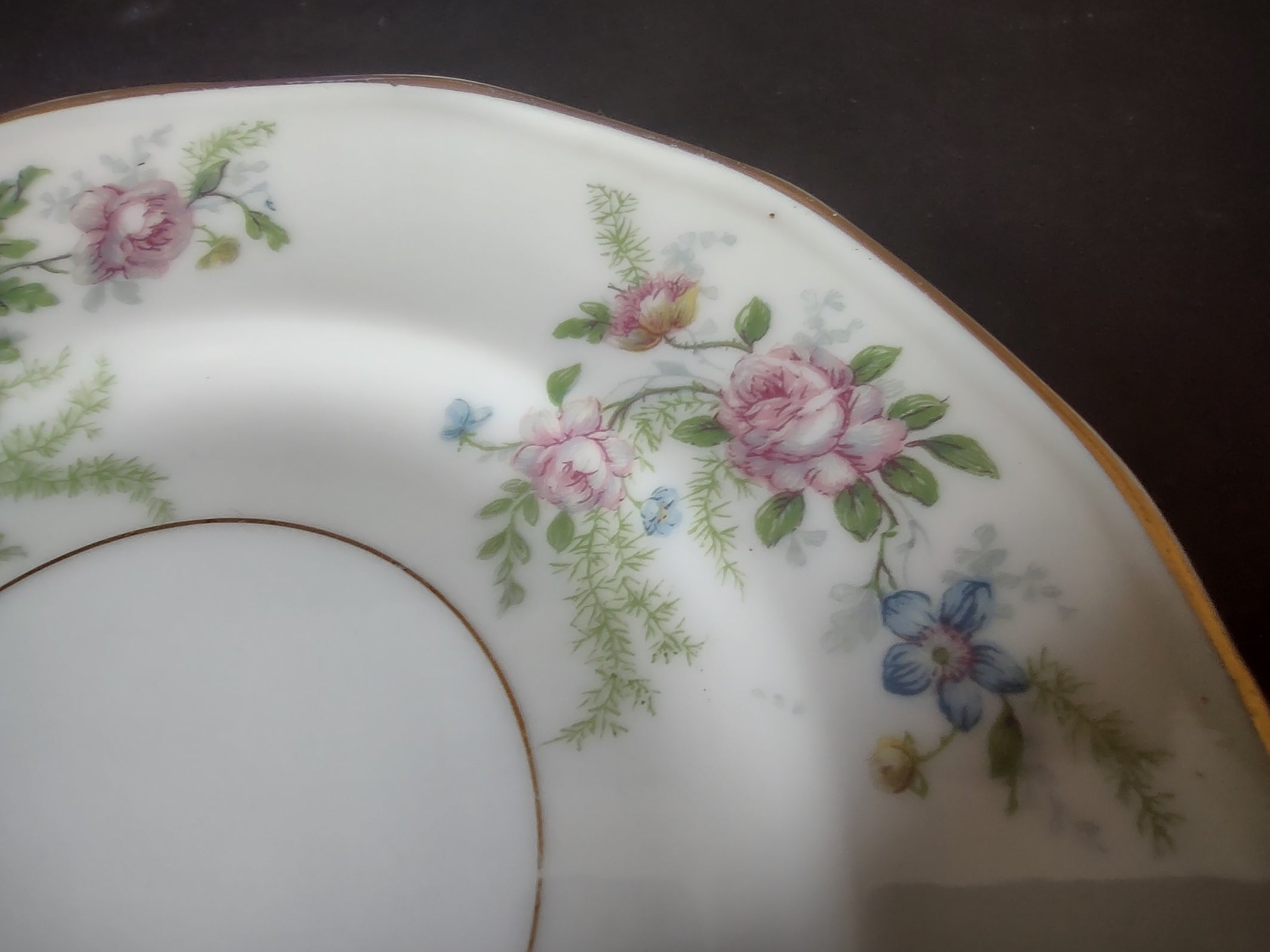 Haviland Limoges Fleurette 7 x Dessert Plate 6-1/2" Floral (lot 809)