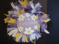 Spring Easter Welcome Wreath Ribbon Mesh (lot 1397)