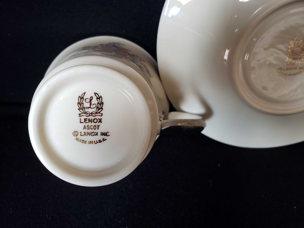 Vintage Lenox Ascot Tea Cup with Saucer (lot 1920)
