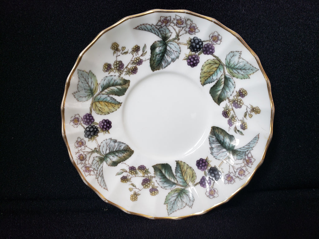 Vintage Royal Worcester Lavinia Saucer Berry Design 4-1/2" (lot 2064)