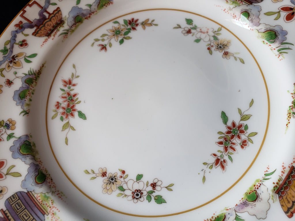 Vintage Royal Worcester Higgins Seiter Butterfly Salad Plate 8" (lot 2122)