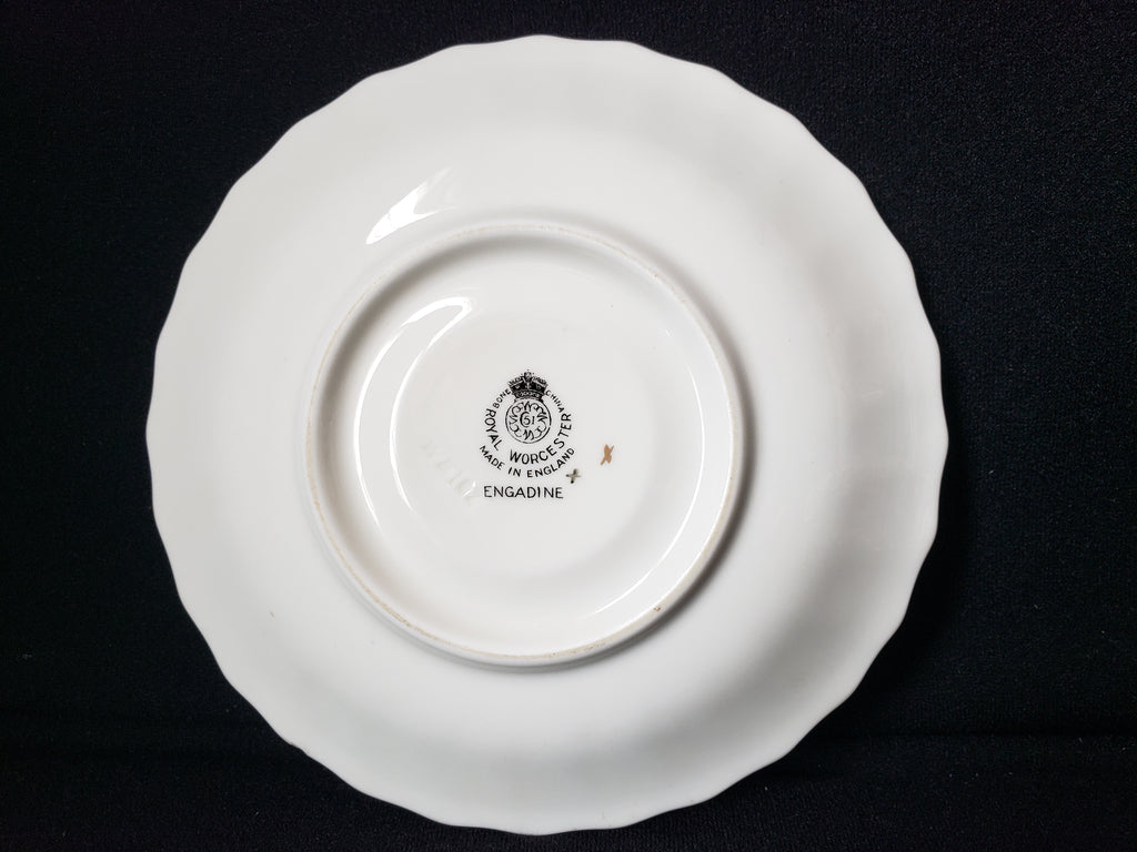 Vintage Royal Worcester Saucer ONLY Engadine 6" (lot 2092)