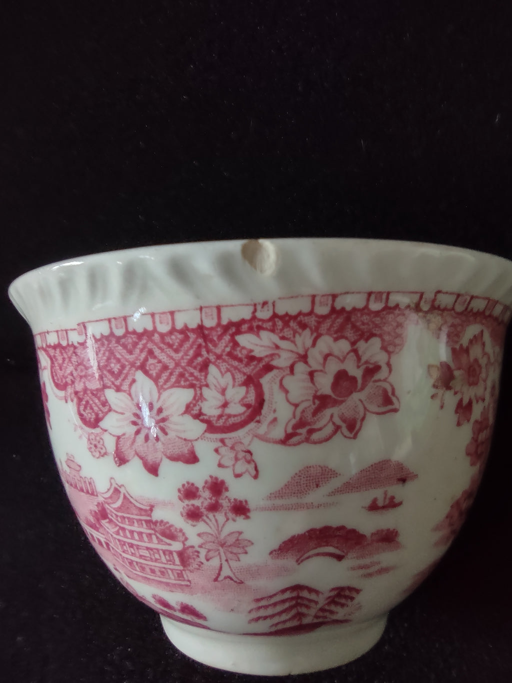 Vintage Wood Sons Teacup Saucer Seaforth Pink IMPERFECT (Lot 5679)