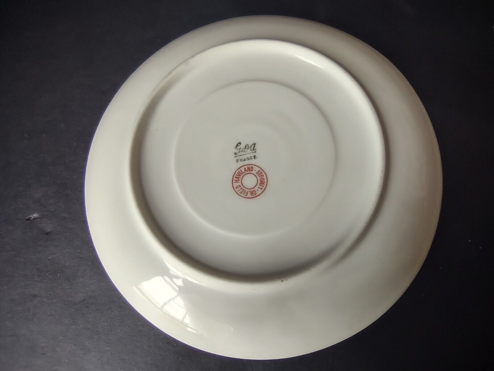 GDA Limoges Saucer ONLY Apple Blossom Garland Swag Ribbon (lot 751)