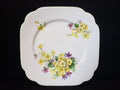 Vintage Royal Albert Primulette Square Dessert Plate 6-3/4" (lot 2029)
