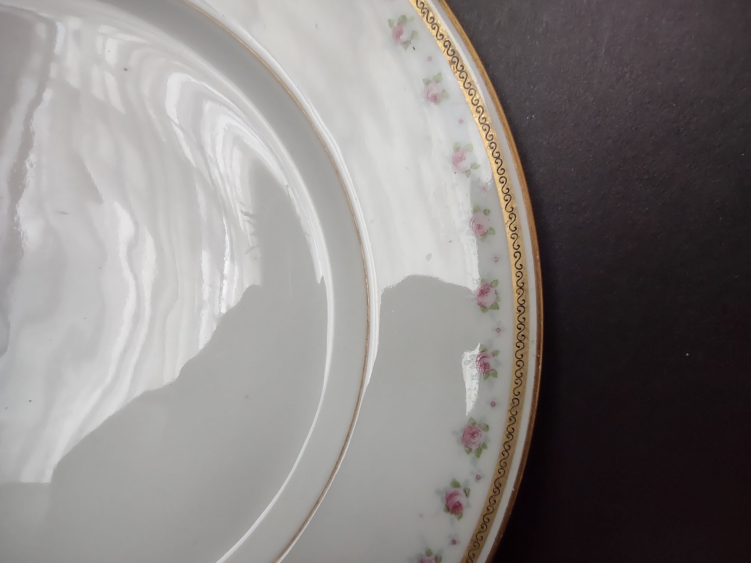 Wm. Guerin Limoges Luncheon/Salad Plate Rose French Chick (lot 984)