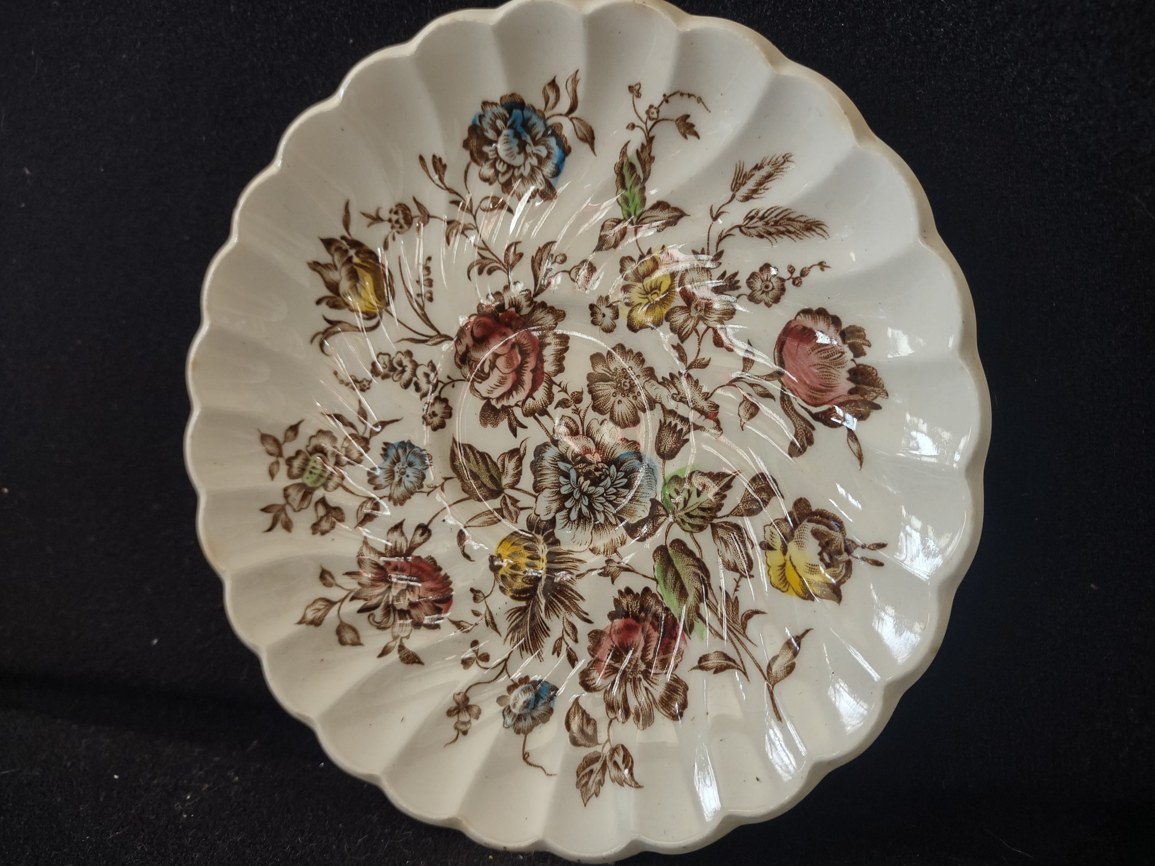 Vintage Johnson Small 5" Bowl Staffordshire Ironstone England x 3 (lot 5605)