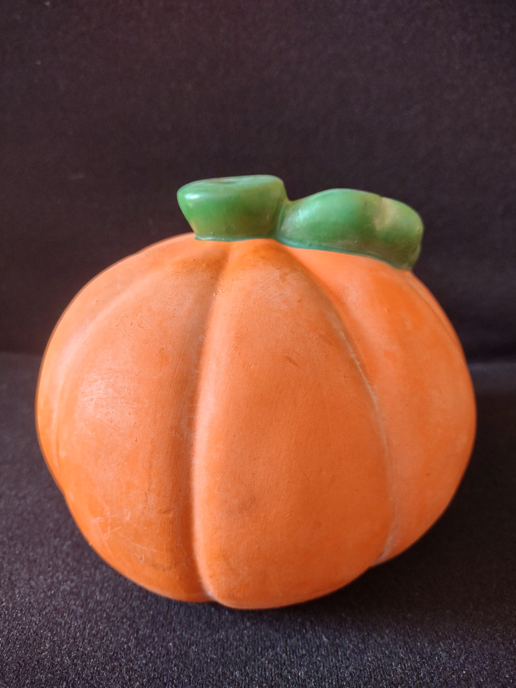 Halloween Terra Cotta Jack O Lantern Candle Cover (Lot 4345)