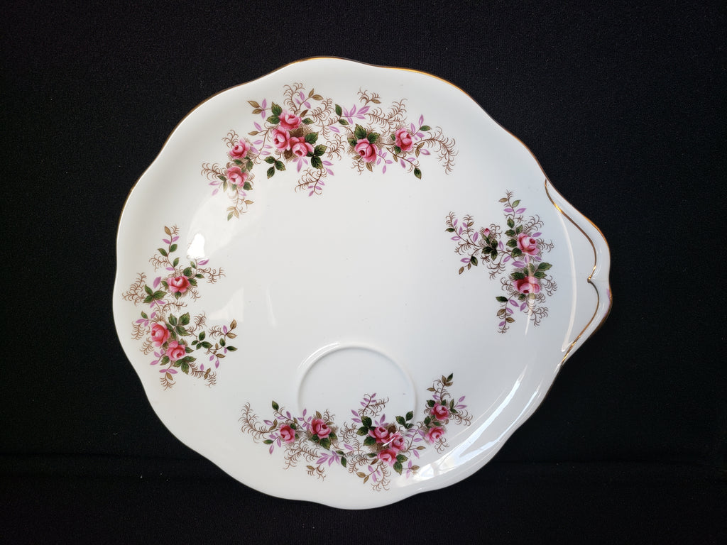 Vintage Royal Albert Dessert Plate Lavender Rose Gold Trim (lot 2044)