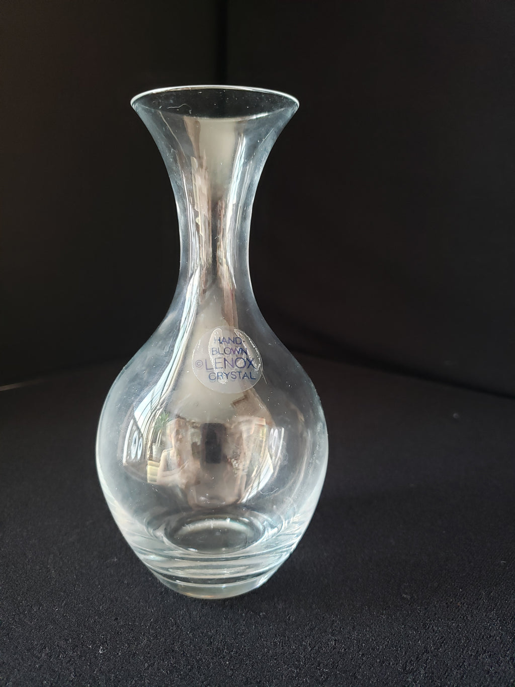 Vintage Crystal Vase Lenox Hand Blown 6-1/2" (lot 2051)