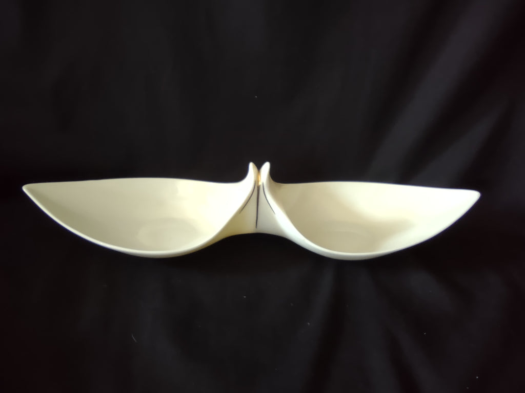 Vintage Lenox Double Condiment Serving Dish (lot 1982)