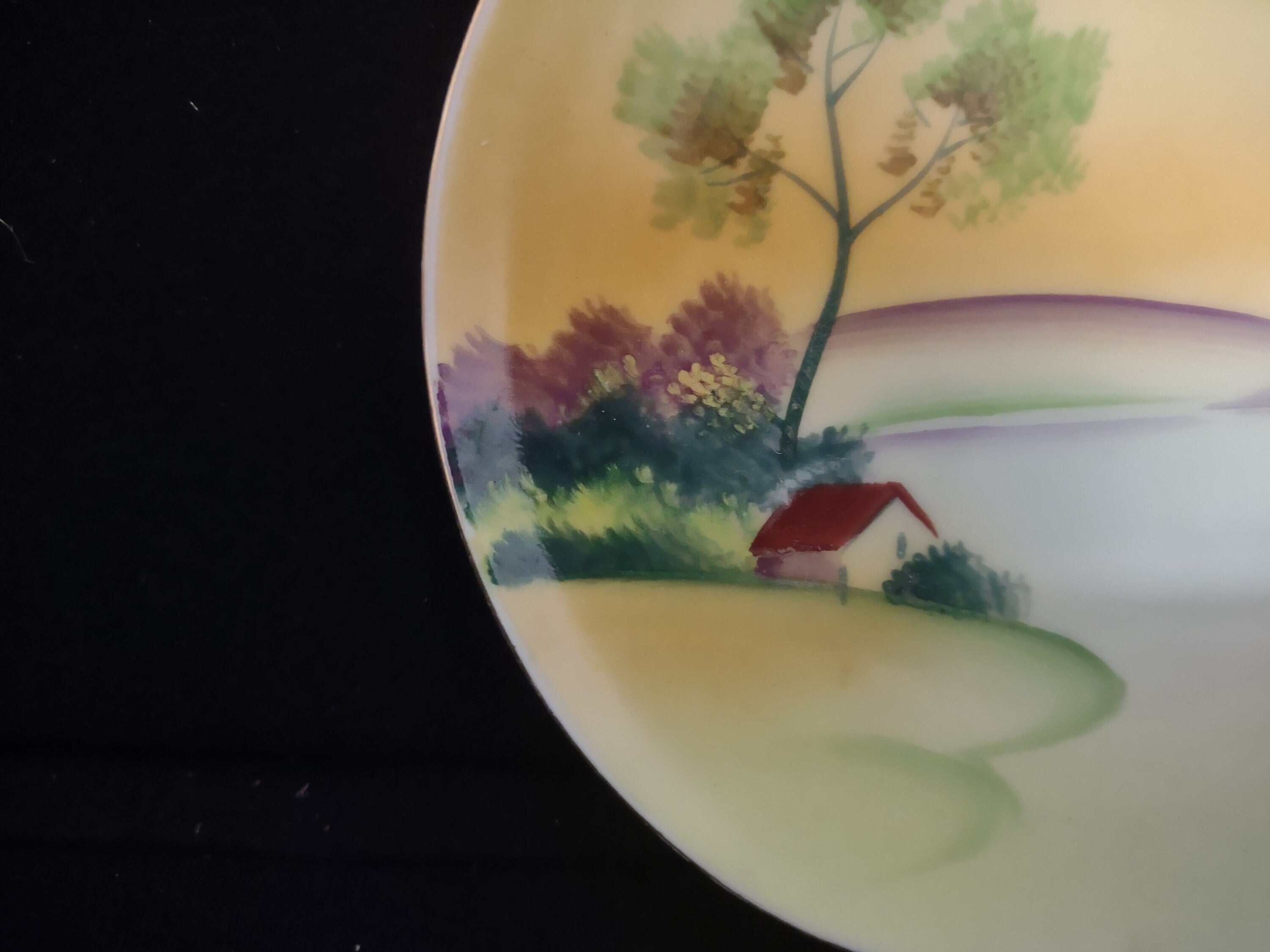 Vintage Collectible Bread & Butter Plate Meito Hand Painted Made in Japan 6" #122