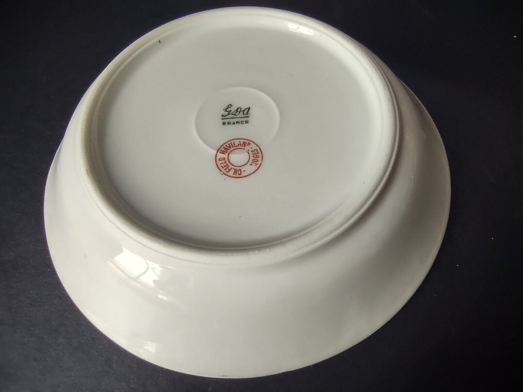 GDA Limoges Small Bowl 5" Apple Blossom Garland Swag Ribbon (lot 750)