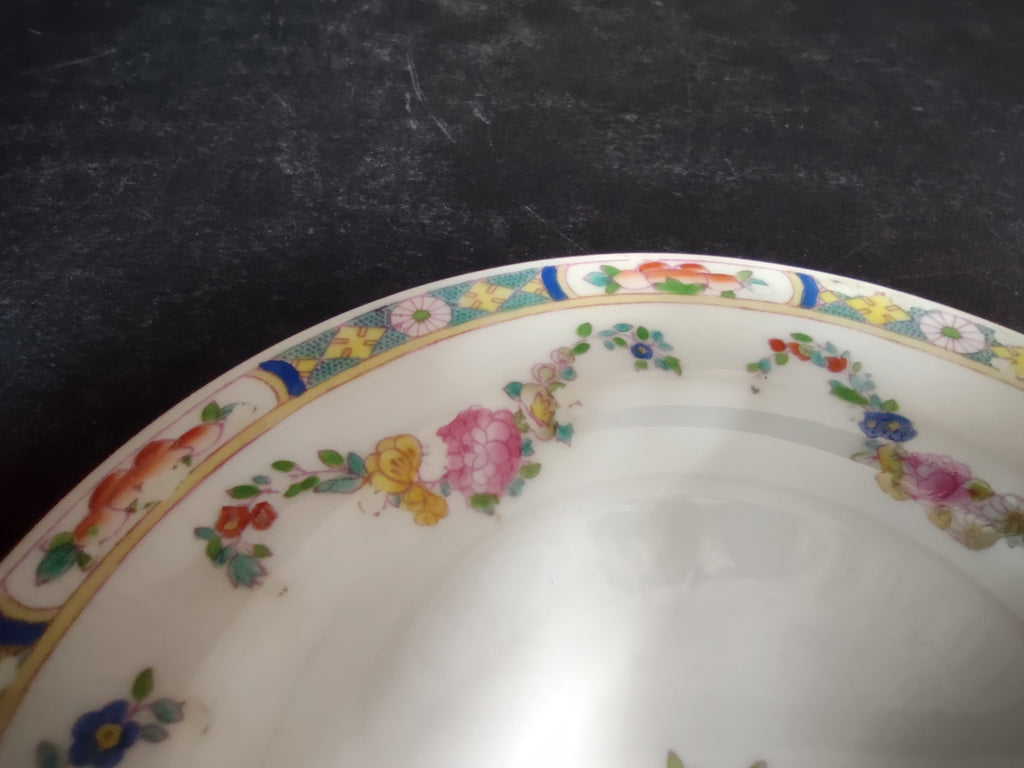 Vintage Minton Rose Garland Swag Bread Butter Plate Bone China England (lot 5478