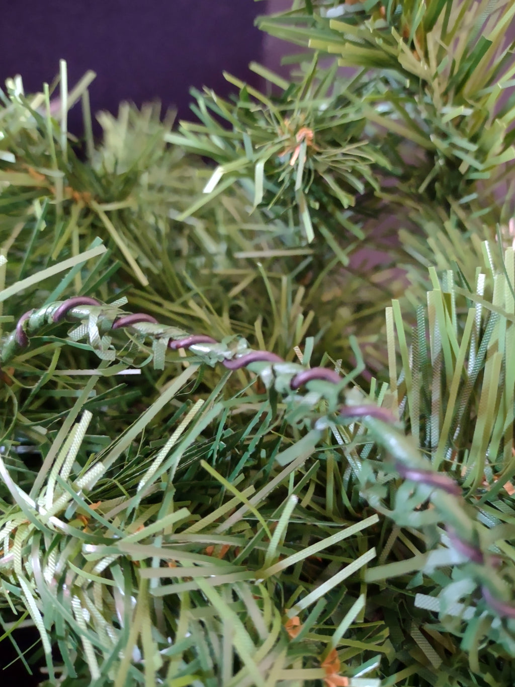 Vintage Christmas Lighted Evergreen Garland 6" (Lot 4819)