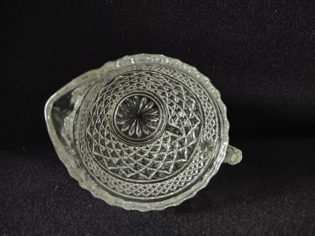 Wexford Anchor Hocking Glass Creamer Diamond Pattern (lot 5152)
