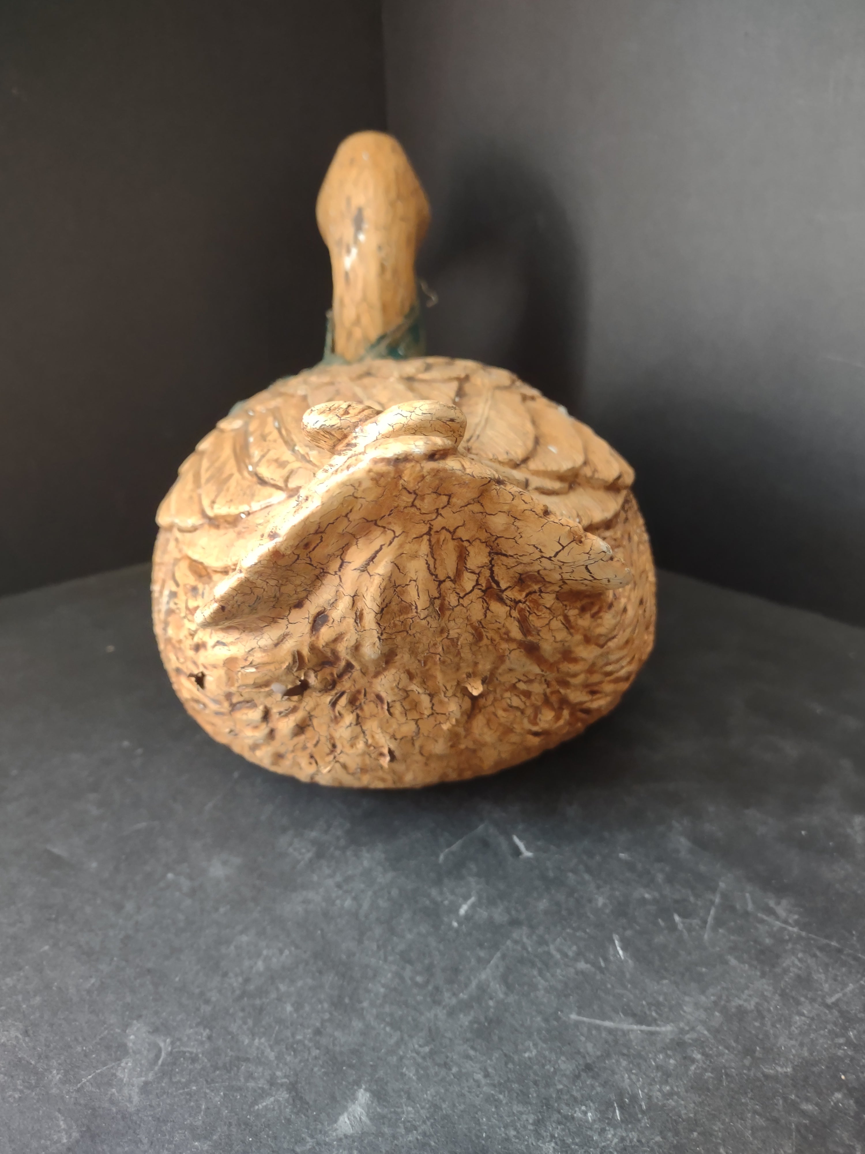 Ceramic Duck Brown Figurine (lot 2938c)