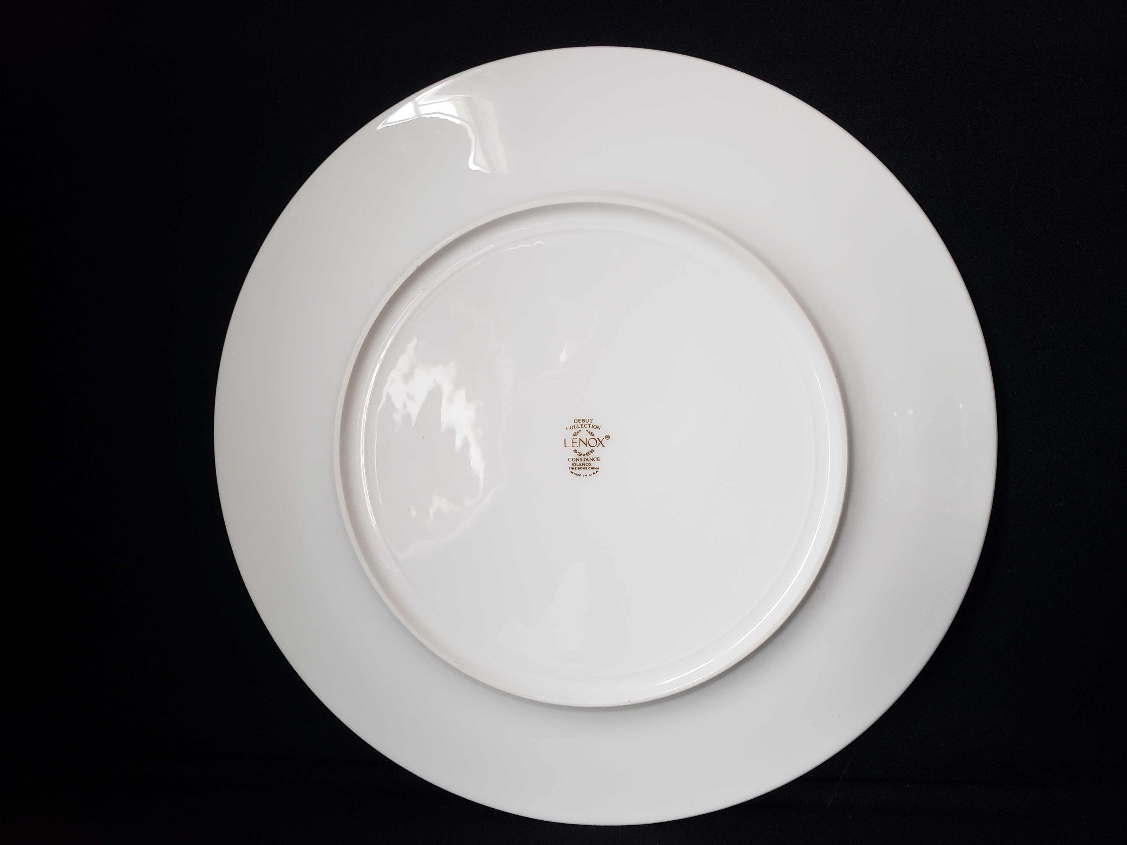 Vintage Lenox Debut Constance Fine Bone Dinner Plate 10-7/8" (lot 1915)