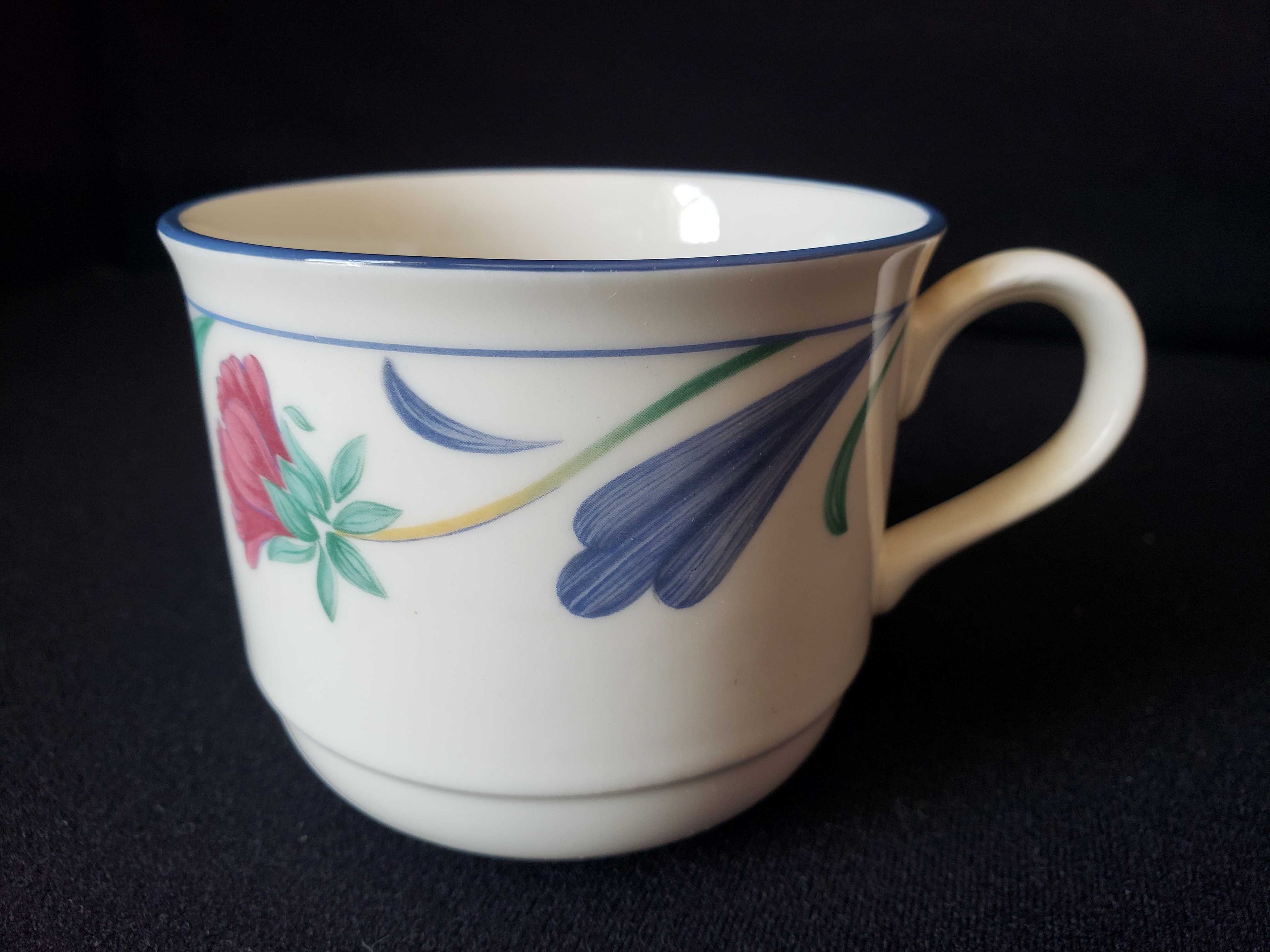 Vintage Lenox Tea Cup Gold Chinastone Poppies on Blue ONLY (lot 1948)