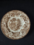 Vintage Royal Staffordshire England Ironstone Plate Tonquin Brown (lot 5652)