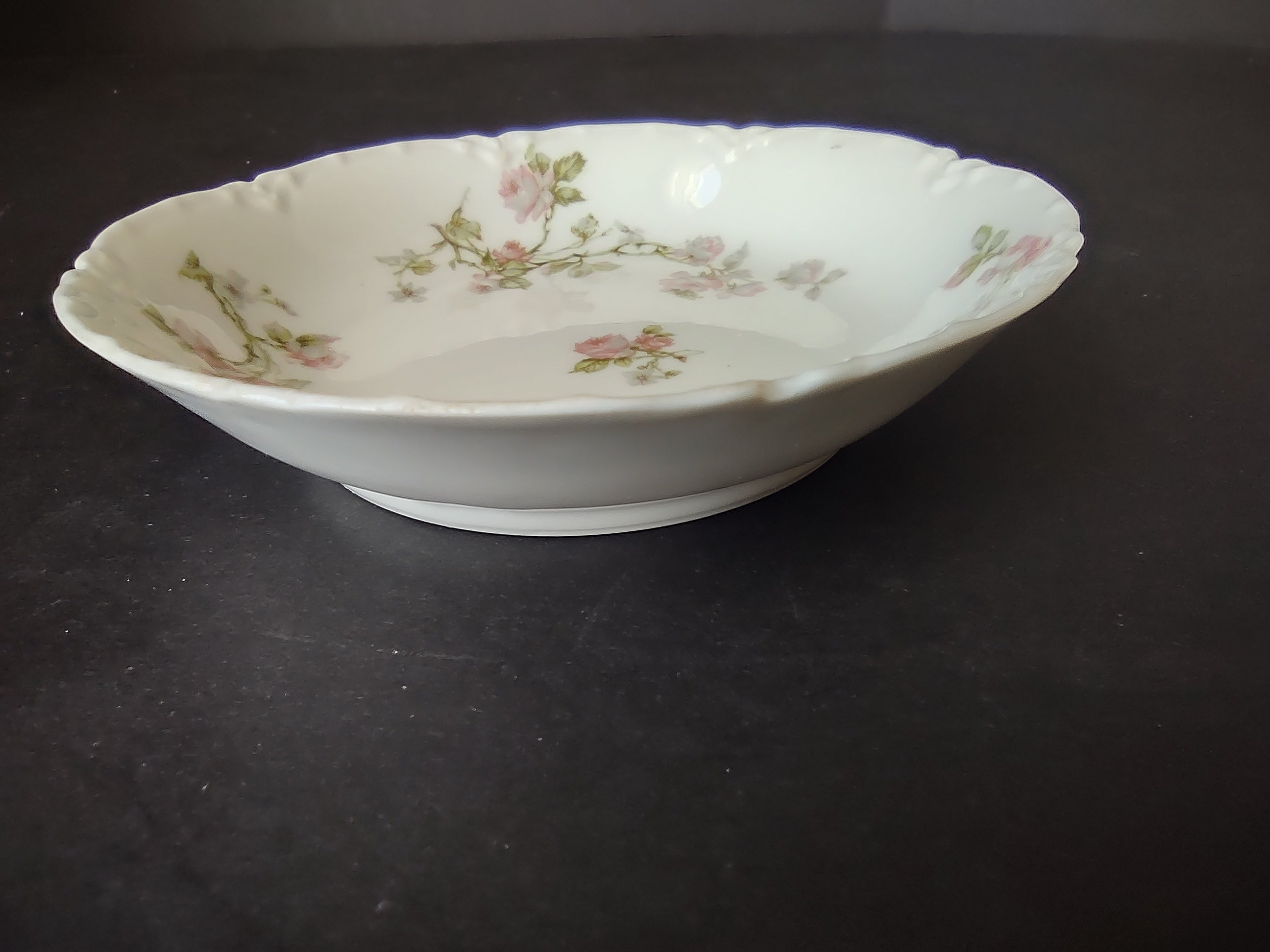 Haviland Limoges French Cottage Cranberry Sauce Small Bowl Pink 5" (lot 1119)