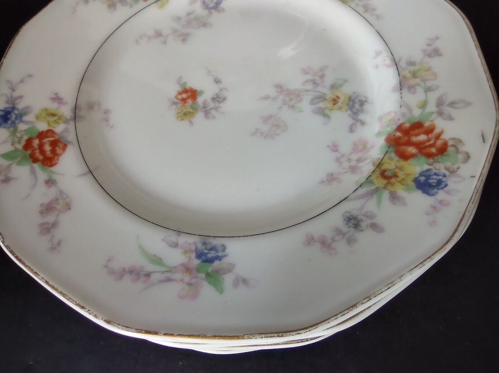 Haviland Limoges White Jewel 6 x Luncheon Salad Plate 8-1/2" Floral (801)