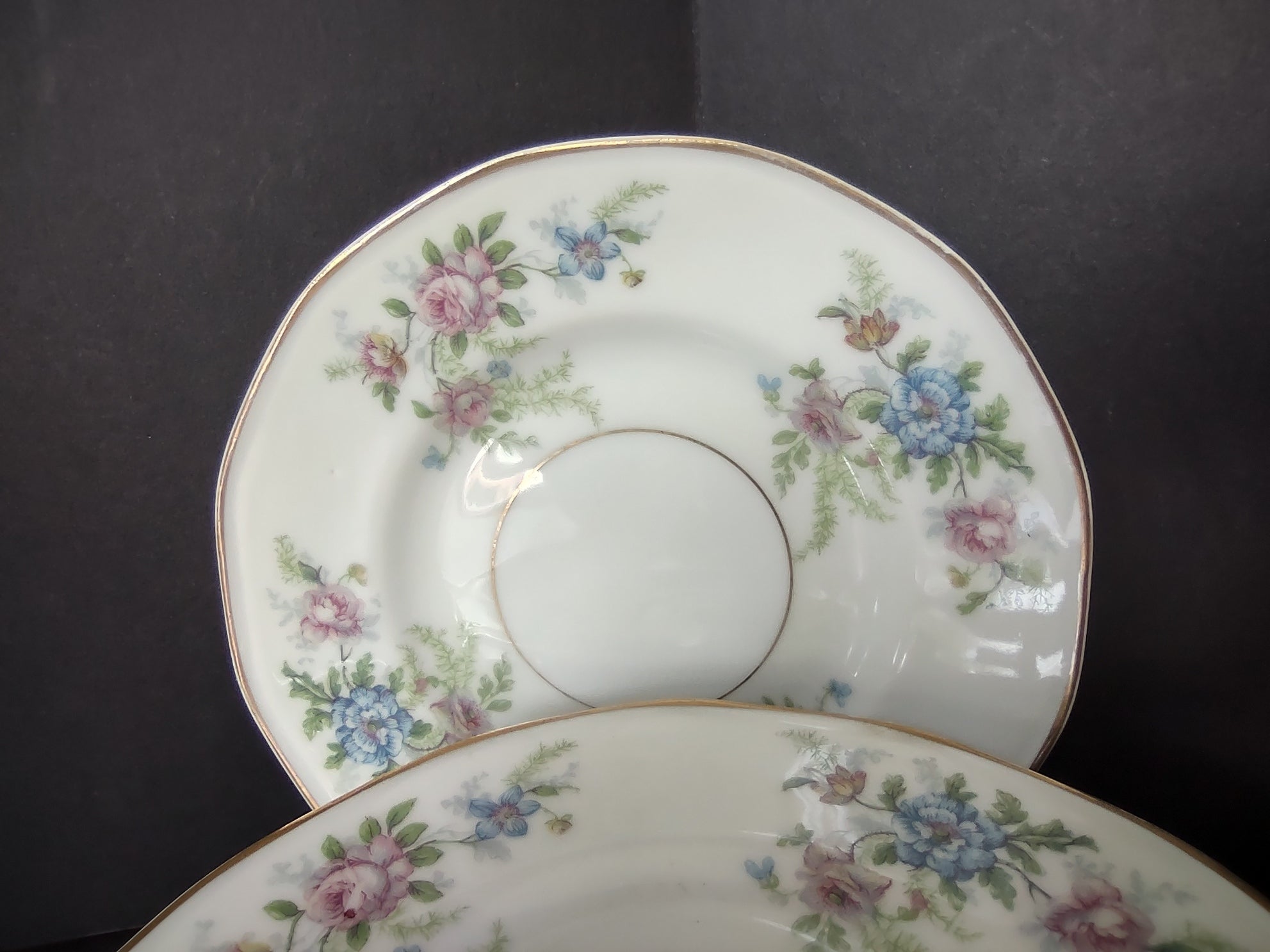 Haviland Limoges Fleurette 7 x Dessert Plate 6-1/2" Floral (lot 809)