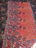 Thanksgiving Fall Material Fabric Orange Floral 5 yrd 44" wide (3094)