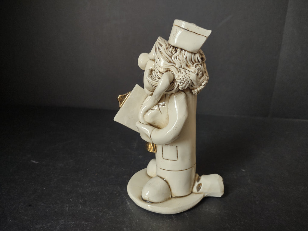 Vintage Ceramic Whistle Nurse Shape Figurine (lot 1776)
