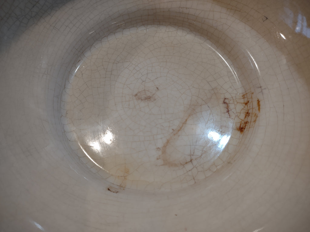 Vintage Roseville Ming Tree White 1949 MCM Pottery Ceramic Bowl 527-9 (lot 5364)