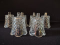 Vintage Homco Cambridge Cut Peg Votive Candle Holder x 6 (lot 5402)
